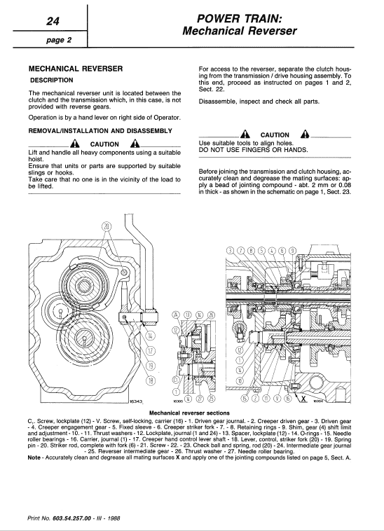 Fiat 55-75, 60-75, 70-75, 80-75 Tractor Service Manual Workshop Guide