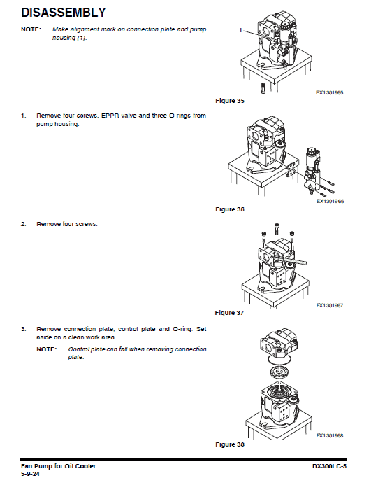 Doosan DX300LC-5 Excavator Service Manual Workshop Guide