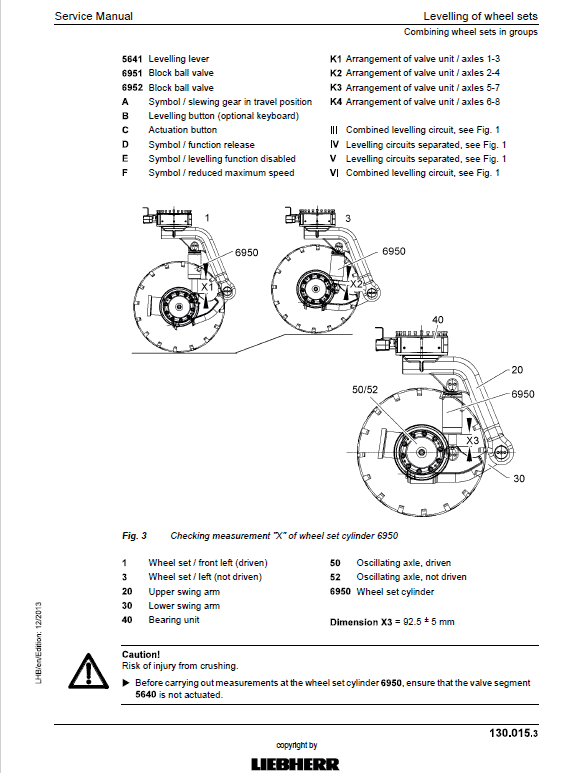 Liebherr LH120M, LH120C Litronic Hydraulic Excavator Service Manual