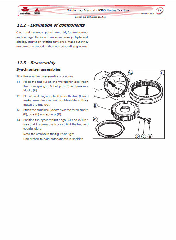Massey Ferguson 5335, 5340, 5360, 5365 Tractor Service Manual Workshop Guide