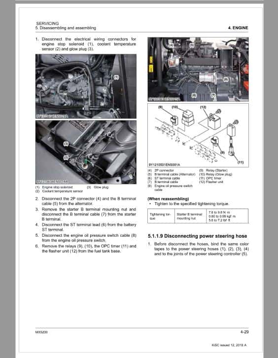 Kubota MX5200 Tractor Workshop Service Repair Manual