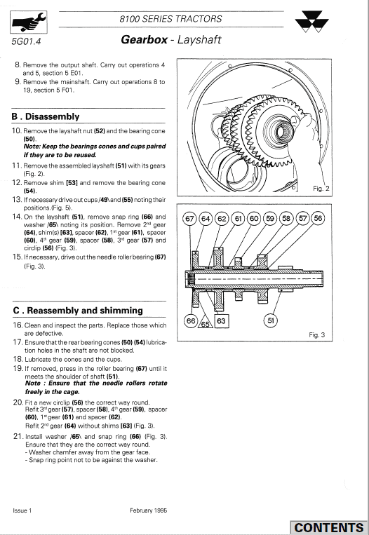 Massey Ferguson 8140, 8150, 8160 Tractor Service Manual Workshop Guide