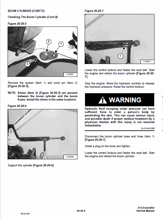 Bobcat 316 Excavator Service Manual Workshop Guide