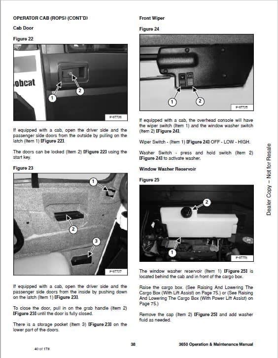 Bobcat 3650 Toolcat Utility Vehicle Service Repair Manual