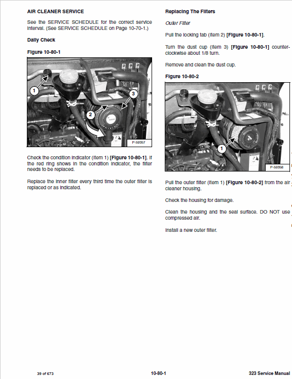 Bobcat 323 Compact Excavator Service Manual Workshop Guide