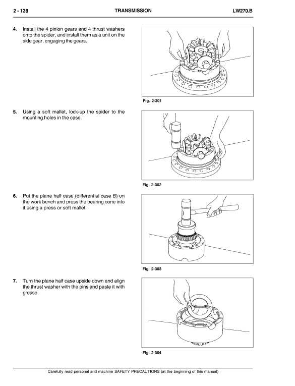 New Holland LW270.B Wheel Loader Service Manual Workshop Guide