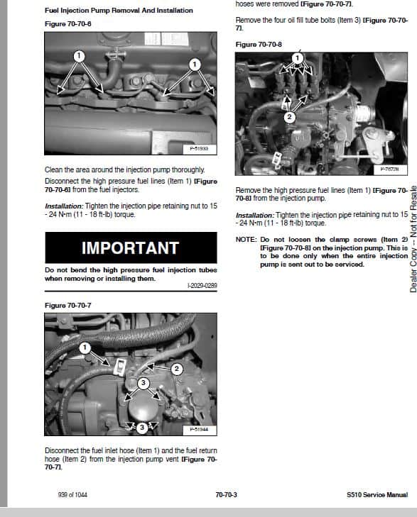 Bobcat S510 Skid-Steer Loader Service Repair Manual