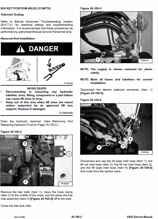 Bobcat S630 Skid-Steer Loader Service Manual Workshop Guide