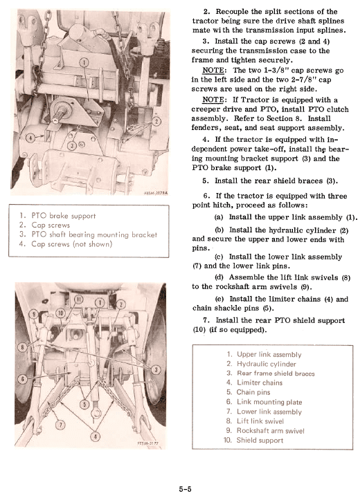 Cub Cadet 154, 184 and 185 Tractor Service Manual Workshop Guide