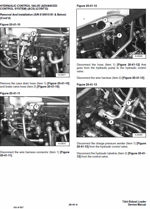 Bobcat T200 Loader Service Manual Workshop Guide