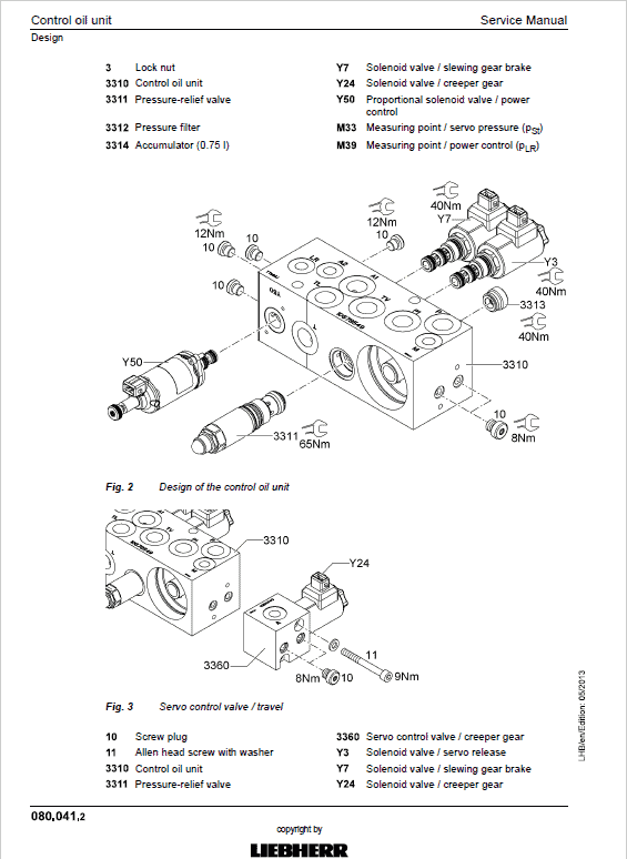Liebherr LH26EC Hydraulic Excavator Service Manual