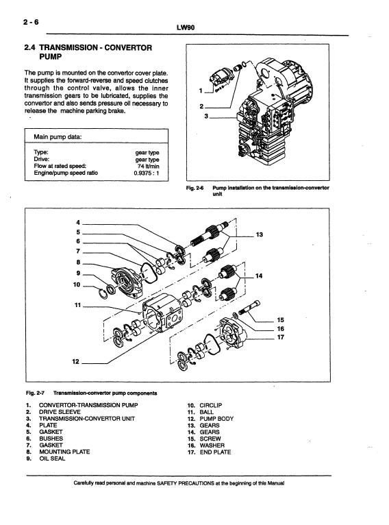 New Holland LW90 Wheel Loader Service Manual Workshop Guide