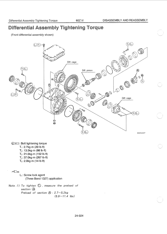 Kawasaki 60ZIV Wheel Loader Repair Service Manual