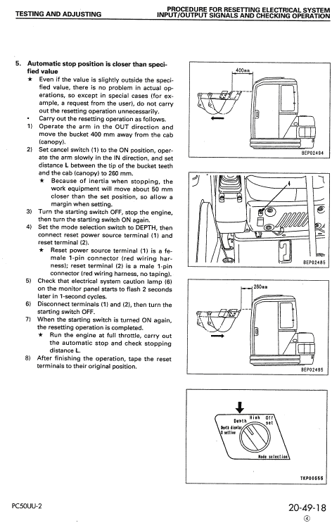 Komatsu PC50UU-2 Excavator Service Manual Workshop Guide
