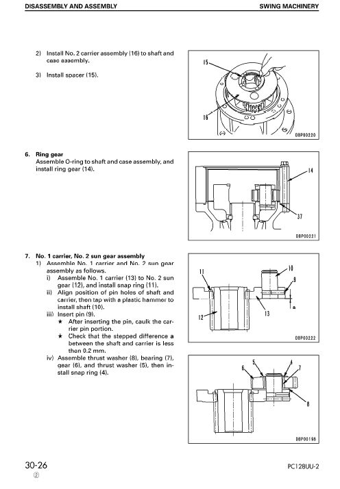 Komatsu PC128UU-2 Excavator Service Manual Workshop Guide