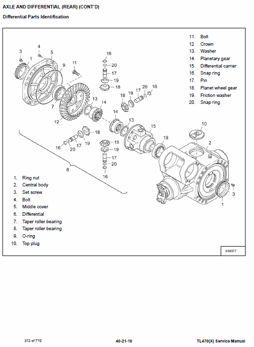 Bobcat TL470 and TL470X Telescopic Handler Service Manual Workshop Guide