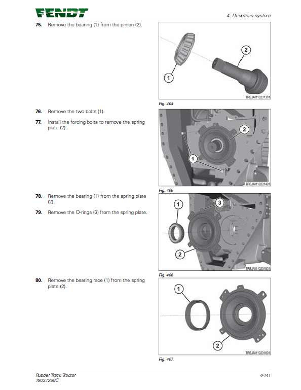 Fendt 1149MT, 1154MT, 1159MT, 1165MT Tractor Service Manual Workshop Guide