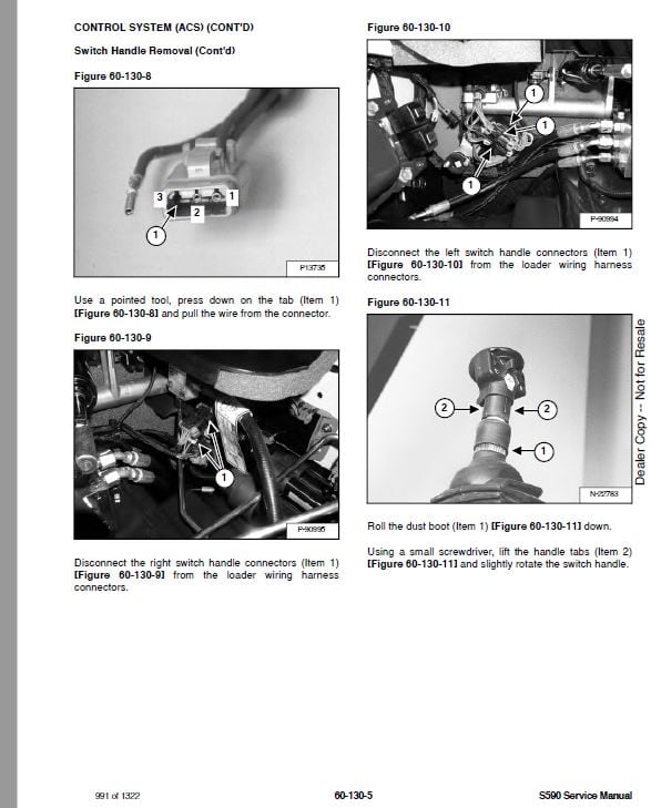Bobcat S590 Skid-Steer Loader Service Repair Manual
