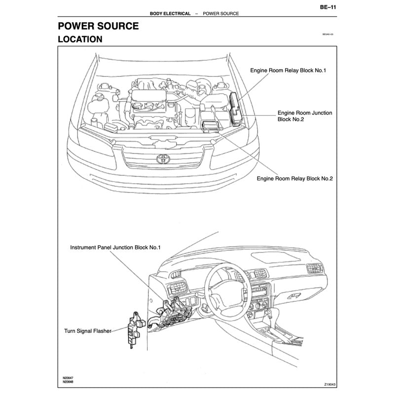 TOYOTA CAMRY ACV20 1997-2001 Full Manual Set – Repair & Maintenance Manual