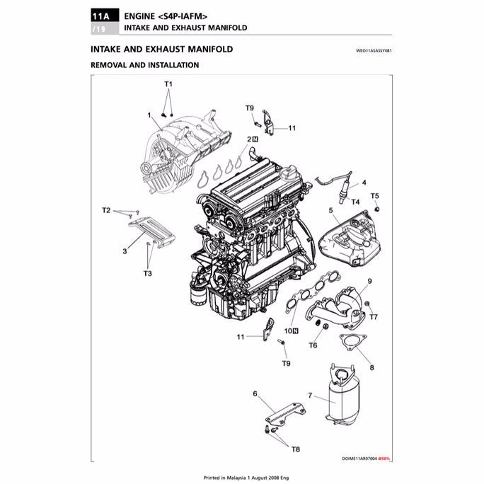 PROTON CAMPRO S4P IAFM ENGINE WORKSHOP MANUAL and AUTOMATIC TRANSMISSION F4A4A