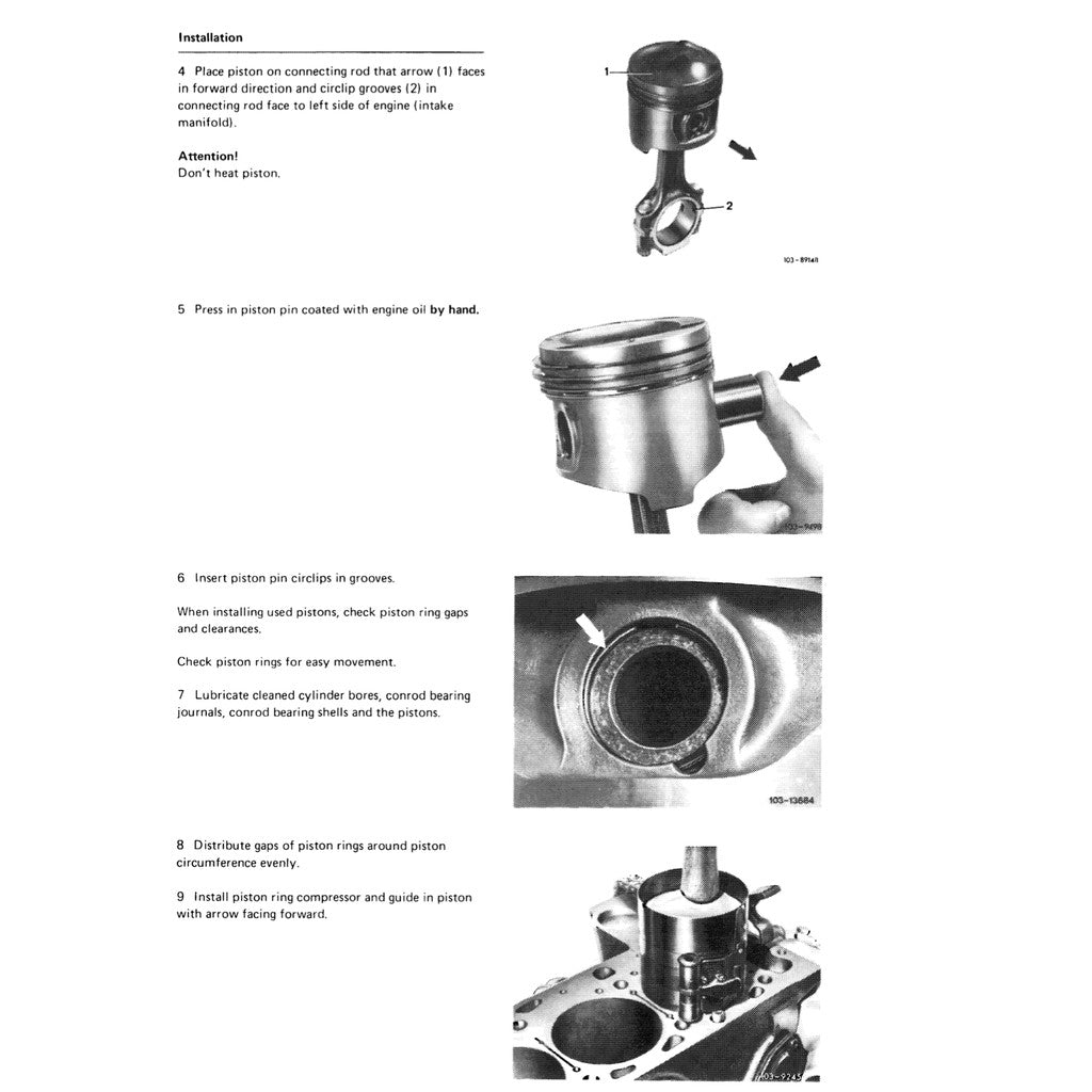 MERCEDES-BENZ ENGINE M110 1980–1996 Full Manual Set – Repair & Maintenance Manual