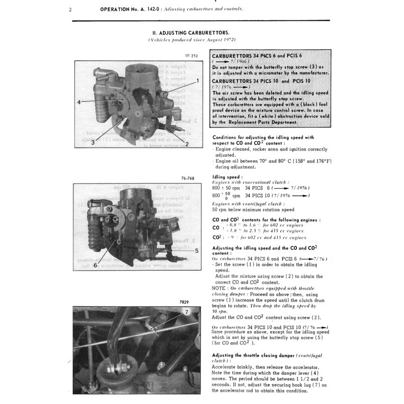 CITROEN 2CV, DYANE, MEHARI, 2 CV VAN, 3 CV 1964-1986 Full Manual Set – Repair & Maintenance Manual