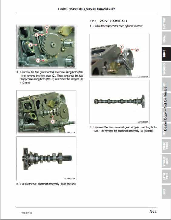 Bobcat CT1021, CT1025 Compact Tractor Service Manual