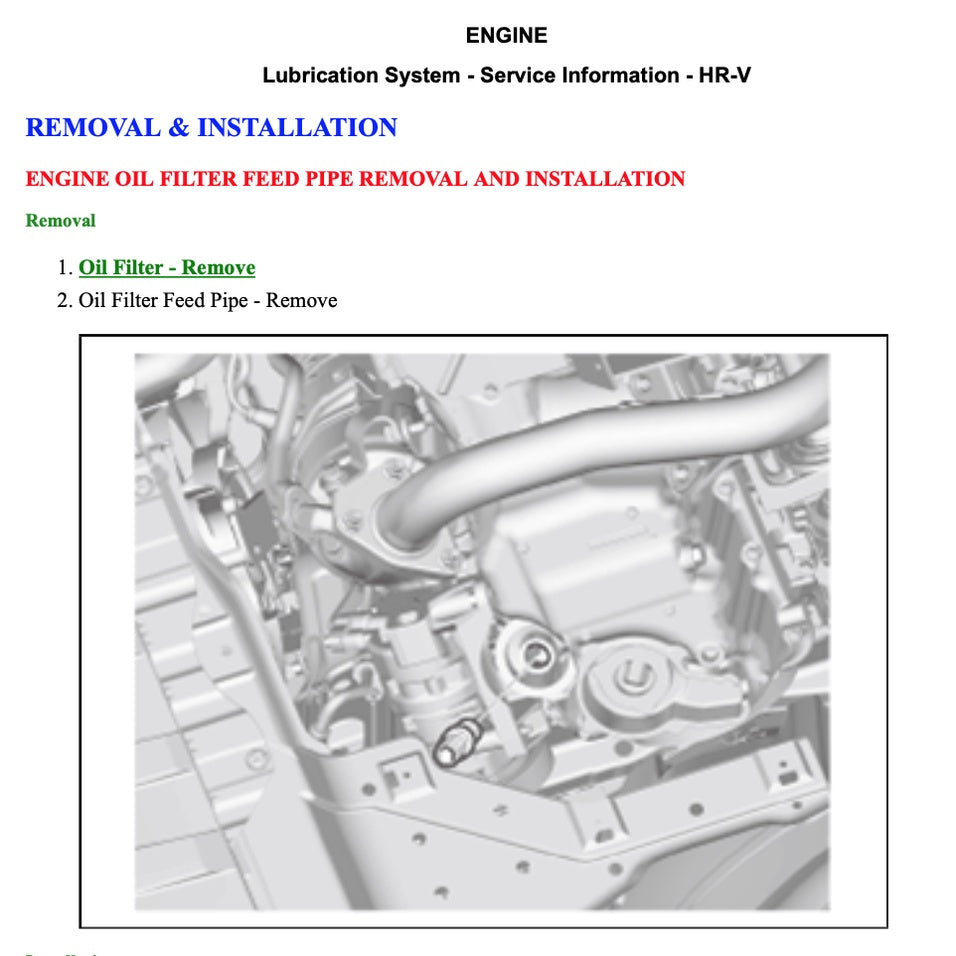 HRV HONDA HR-V RU 2013-2021 Full Manual Set – Repair & Maintenance Manual
