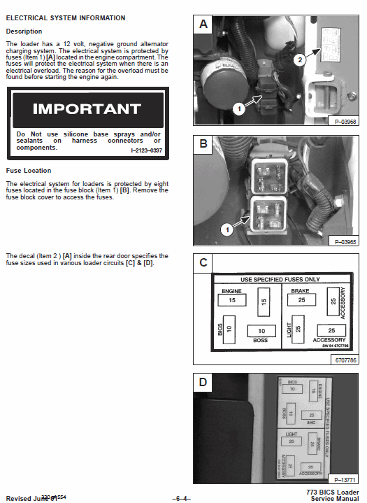 Bobcat 773 Skid-Steer Loader Service Manual Workshop Guide