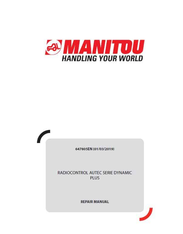 Manitou MHT 10230 Mining 129M ST4 S1, MHT-X 10230 Mining 129M ST3A S1 Telehandler Repair Manual