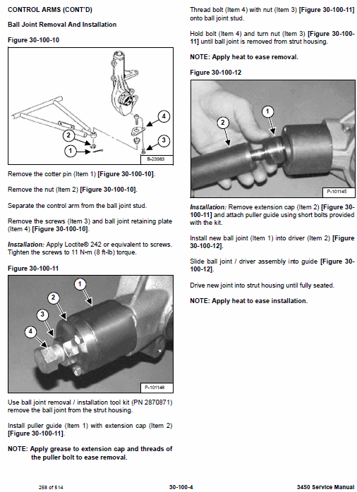 Bobcat 3450 Utility Vehicle Service Repair Manual Workshop Guide