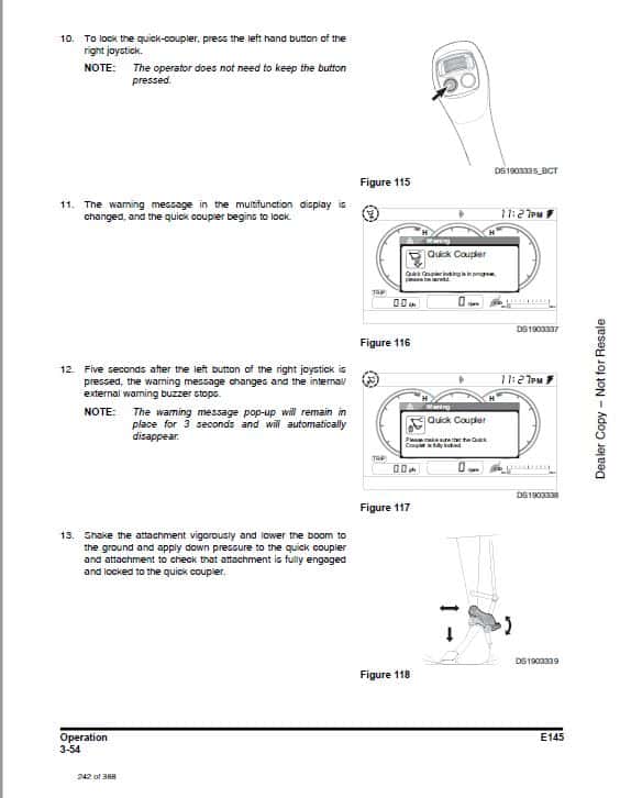 Bobcat E145 Compact Excavator Service Repair Manual