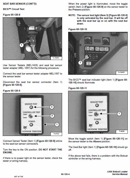 Bobcat A300 Skid-Steer Loader Service Manual Workshop Guide