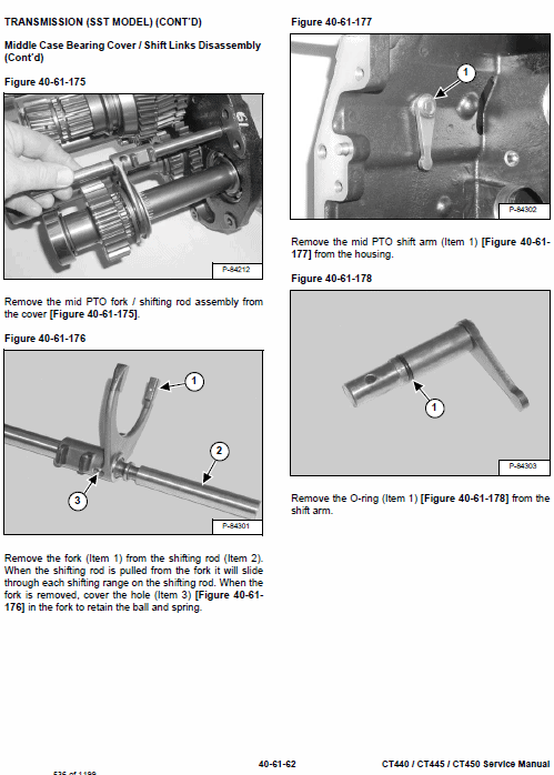 Bobcat CT440, CT445 and CT450 Compact Tractor Service Manual Workshop Guide