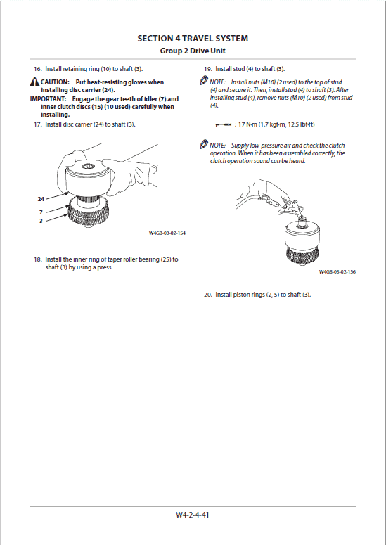 Kawasaki 70Z-6 Wheel Loader Service Manual