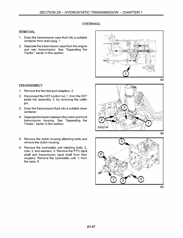 New Holland TC29D, TC33D Tractor Service Manual Workshop Guide