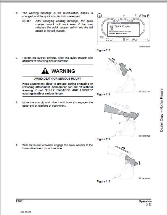 Bobcat E165 Compact Excavator Service Repair Manual