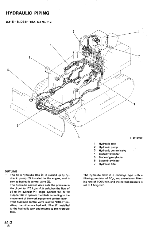 Komatsu D31P-18A, D31S-18, D31Q-18, D37E-2, D37P-2 Dozer Manual Workshop Guide