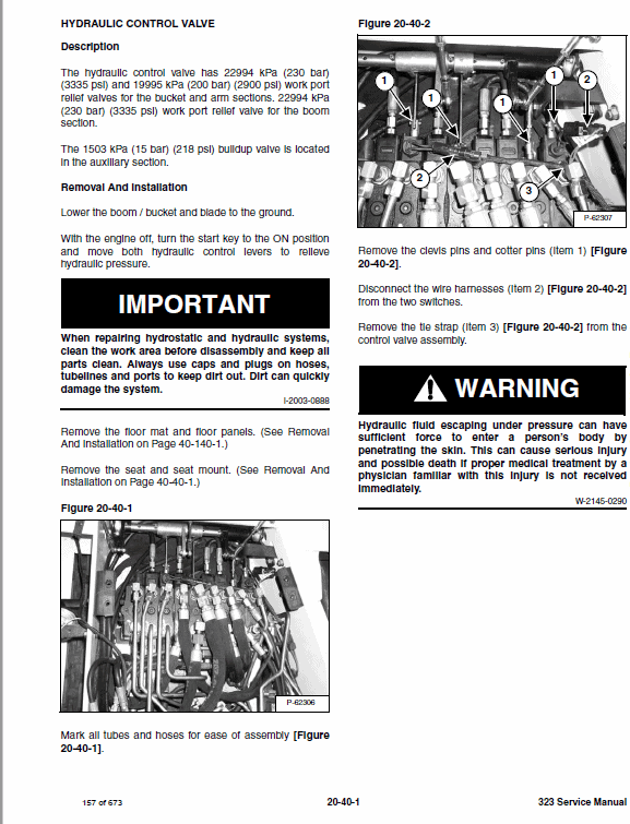 Bobcat 323 Compact Excavator Service Manual Workshop Guide
