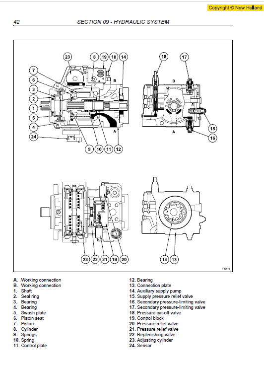 New Holland MH5.6, MH City and MH Plus Excavator Manual Workshop Guide