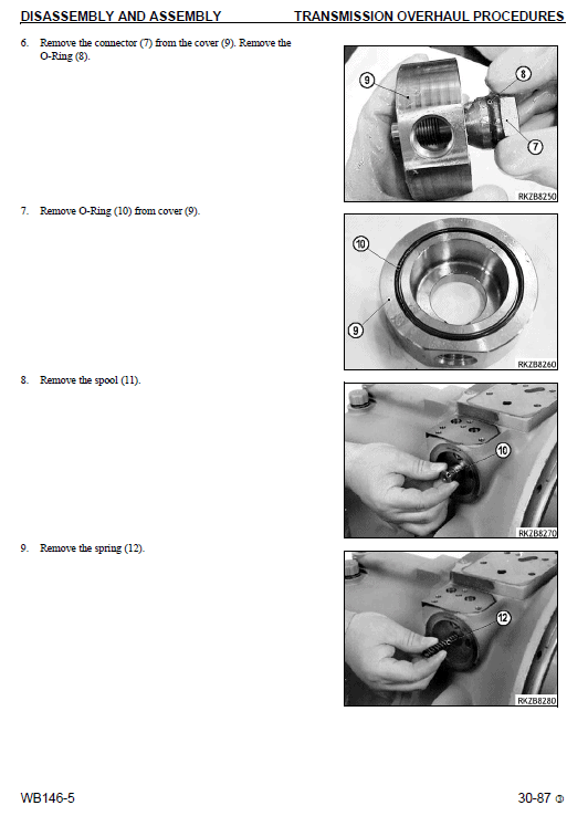 Komatsu WB146-5 Backhoe Loader Service Manual Workshop Guide