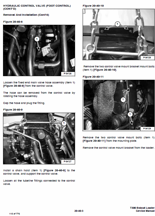 Bobcat T300 Turbo, T300 Turbo High Flow Service Manual Workshop Guide