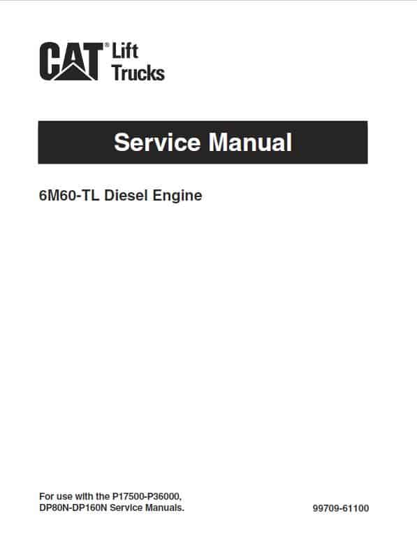 CAT DP100N, DP120N, DP135N, DP150N, DP160N Forklift Service Manual