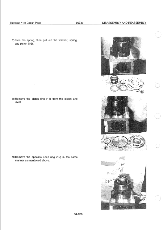 Kawasaki 60ZIV Wheel Loader Repair Service Manual