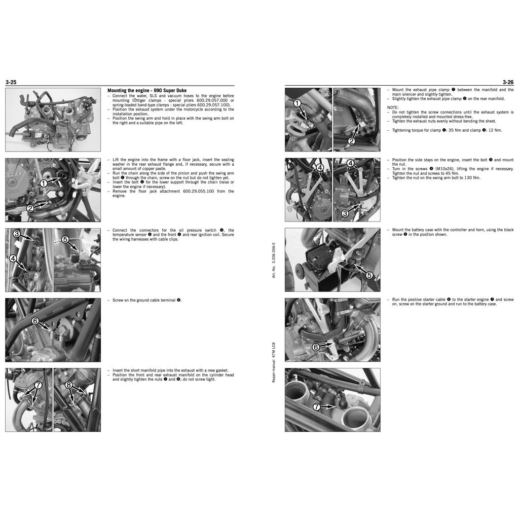 KTM 950/990 ADVENTURE 2003-2008 Full Manual Set – SERVICE REPAIR WORKSHOP MANUAL and Spare Parts Catalog and User Handbook
