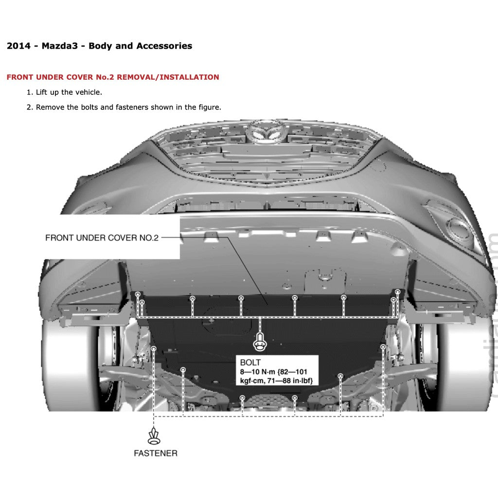 MAZDA 3 BN/BM 2013-2018 Full Manual Set – Repair & Maintenance Manual