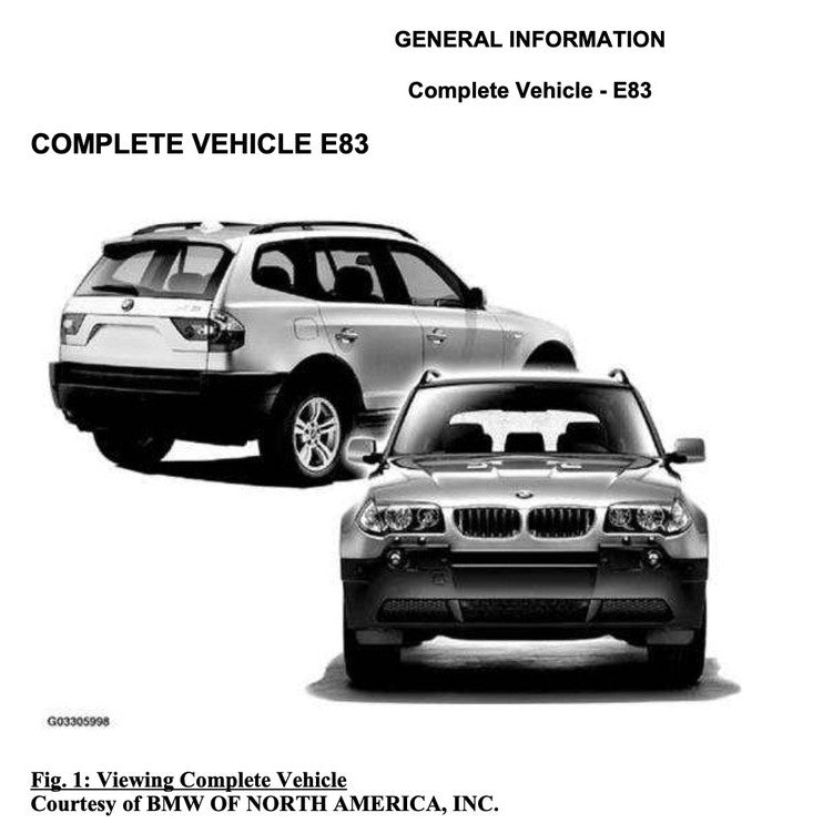BMW X3 E83 2003-2010 Full Manual Set – Repair & Maintenance Manual