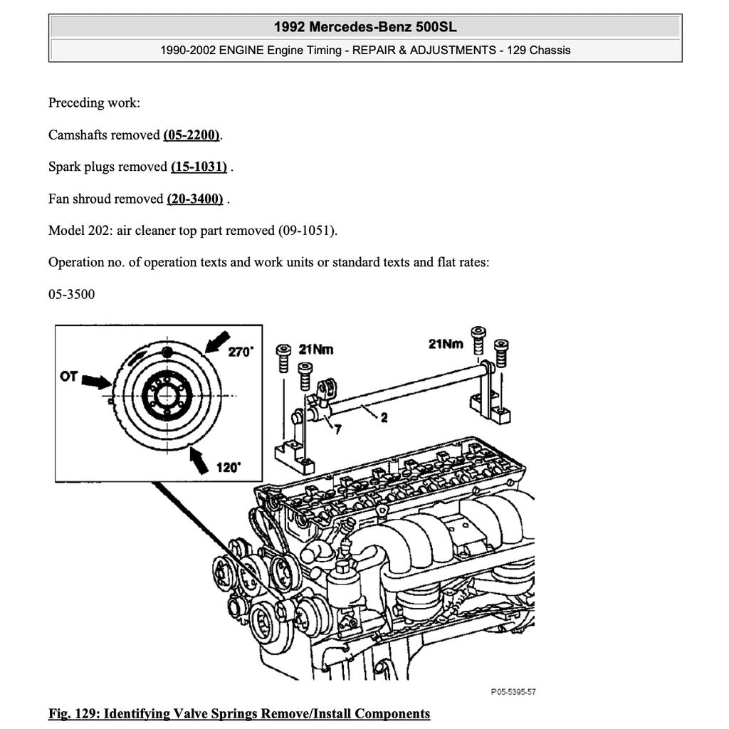 MERCEDES BENZ SL-CLASS R129 1989-1998 Full Manual Set – Repair & Maintenance Manual