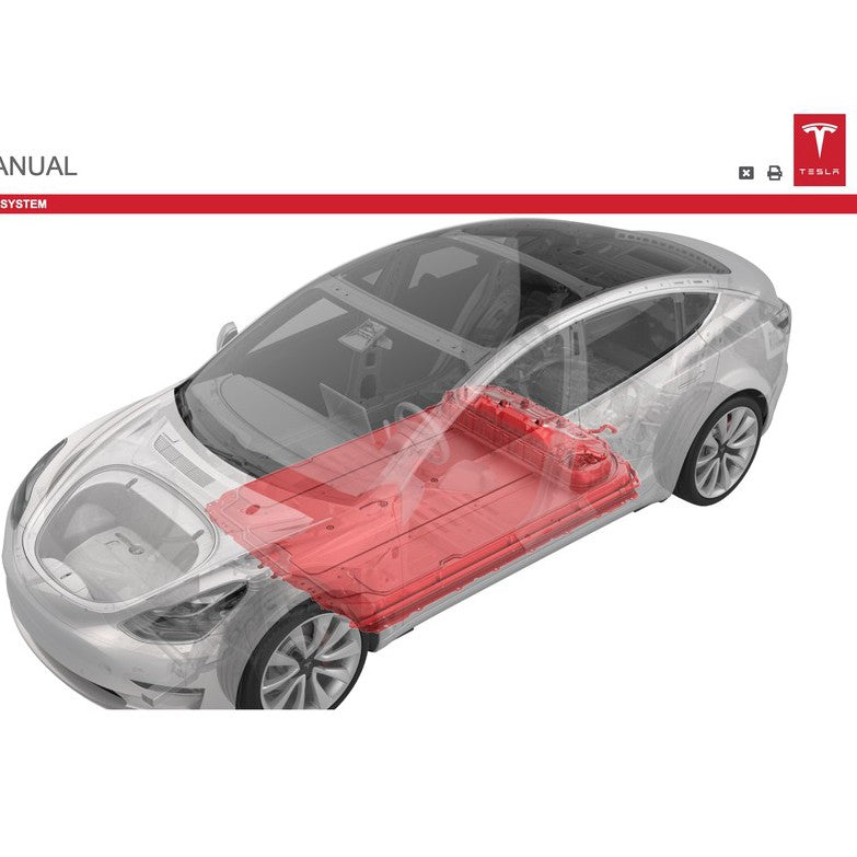 TESLA MODEL 3 2017+ Full Manual Set – Repair & Maintenance Manual