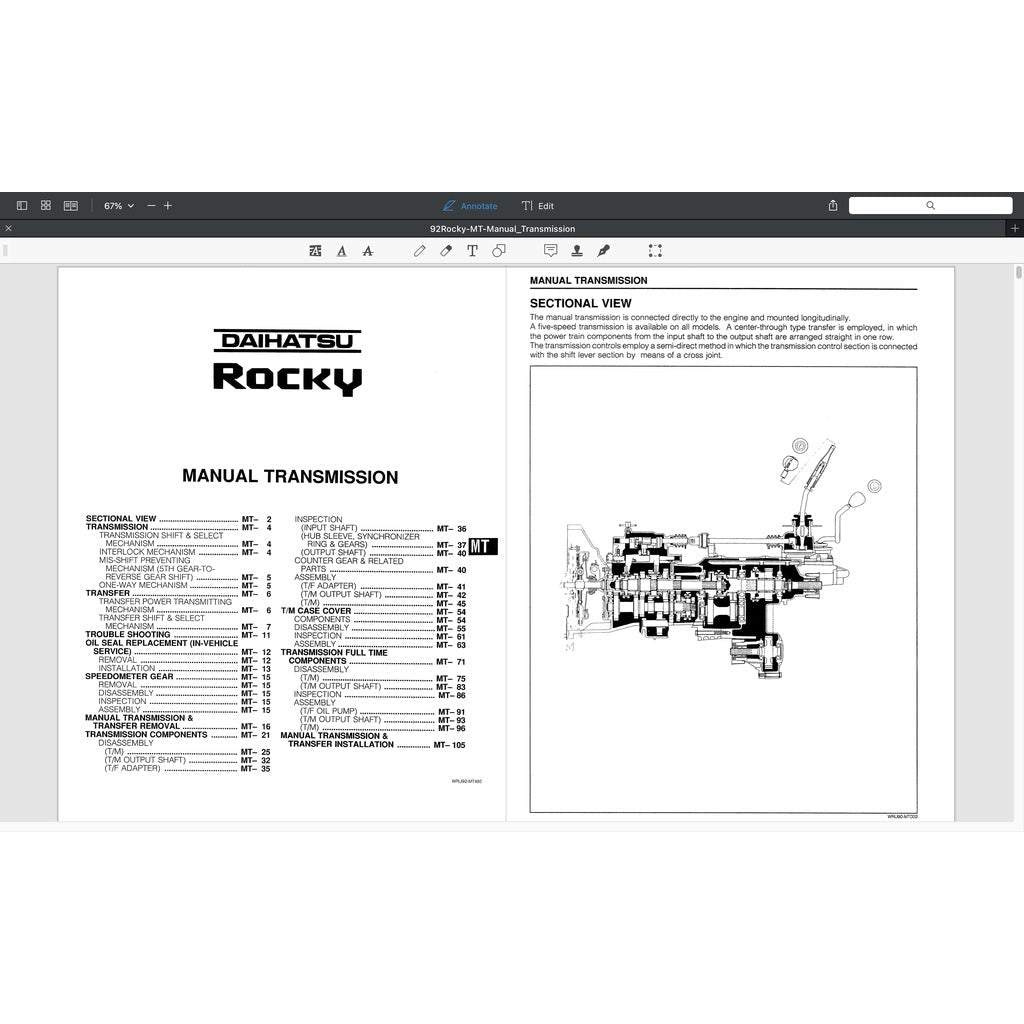 DAIHATSU FEROZA ROCKY F300 1990-2002 Full Manual Set – Repair & Maintenance Manual